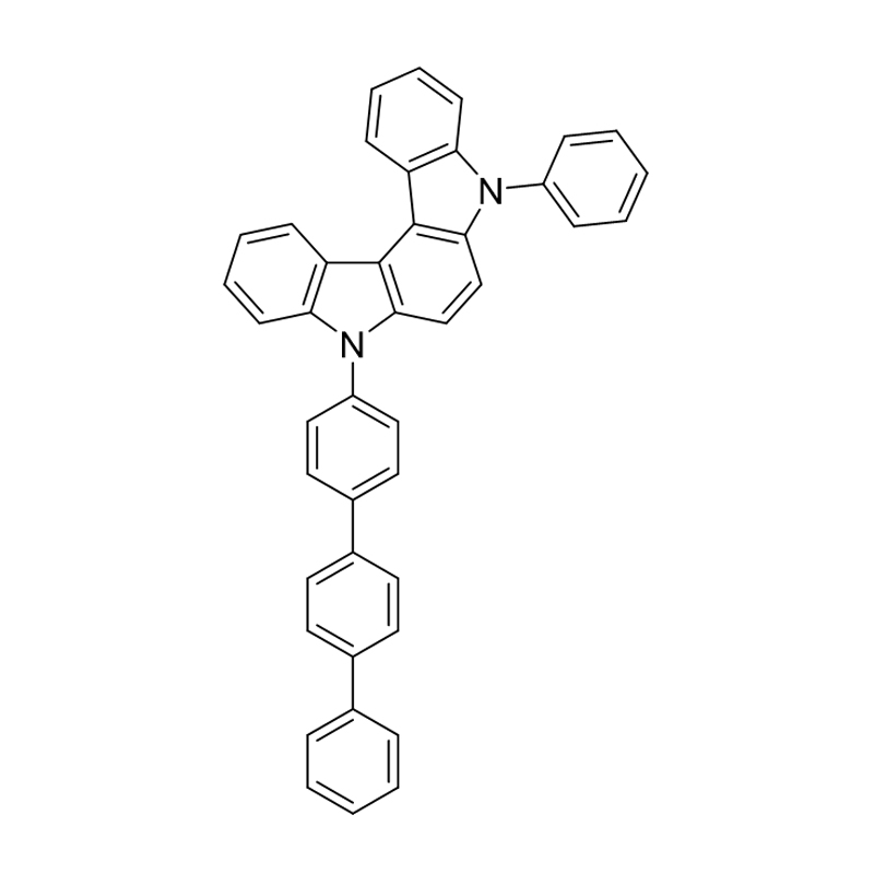 Indolo[2,3-c]karbazol, 5,8-dihydro-5-fenyl-8-[1,1':4',1''-terfenyl]-4-yl-